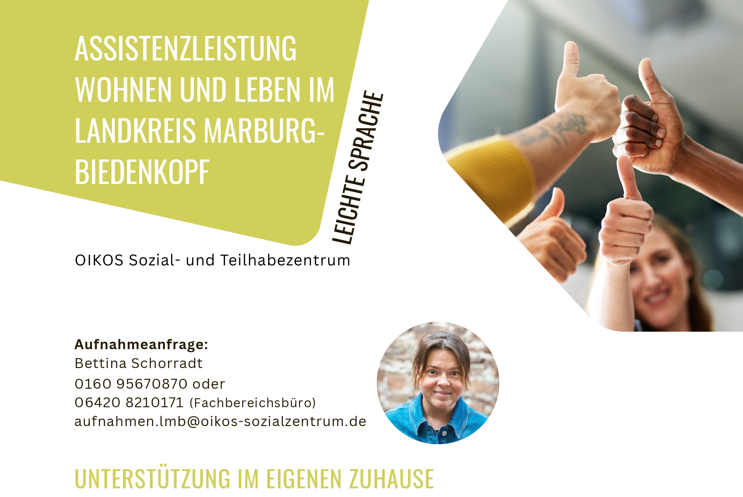 Bildausschnitt OnePager Angebot BeWo LMB
