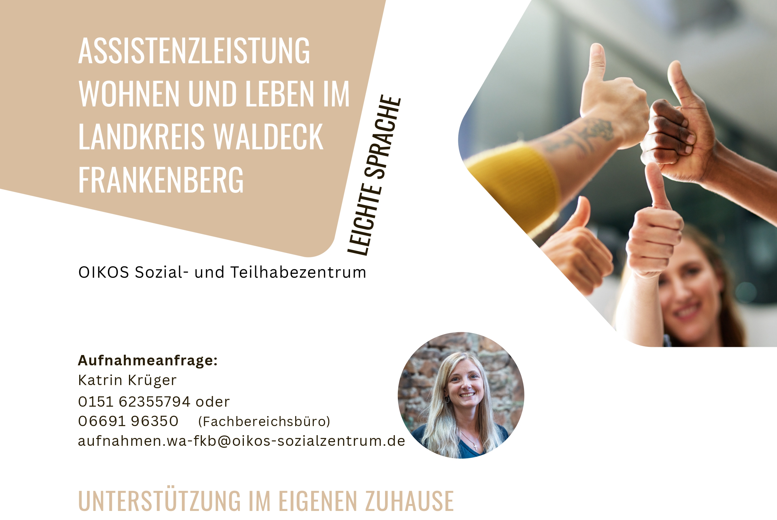 Bildausschnitt OnePager Angebot BeWo Waldeck-Frankenberg