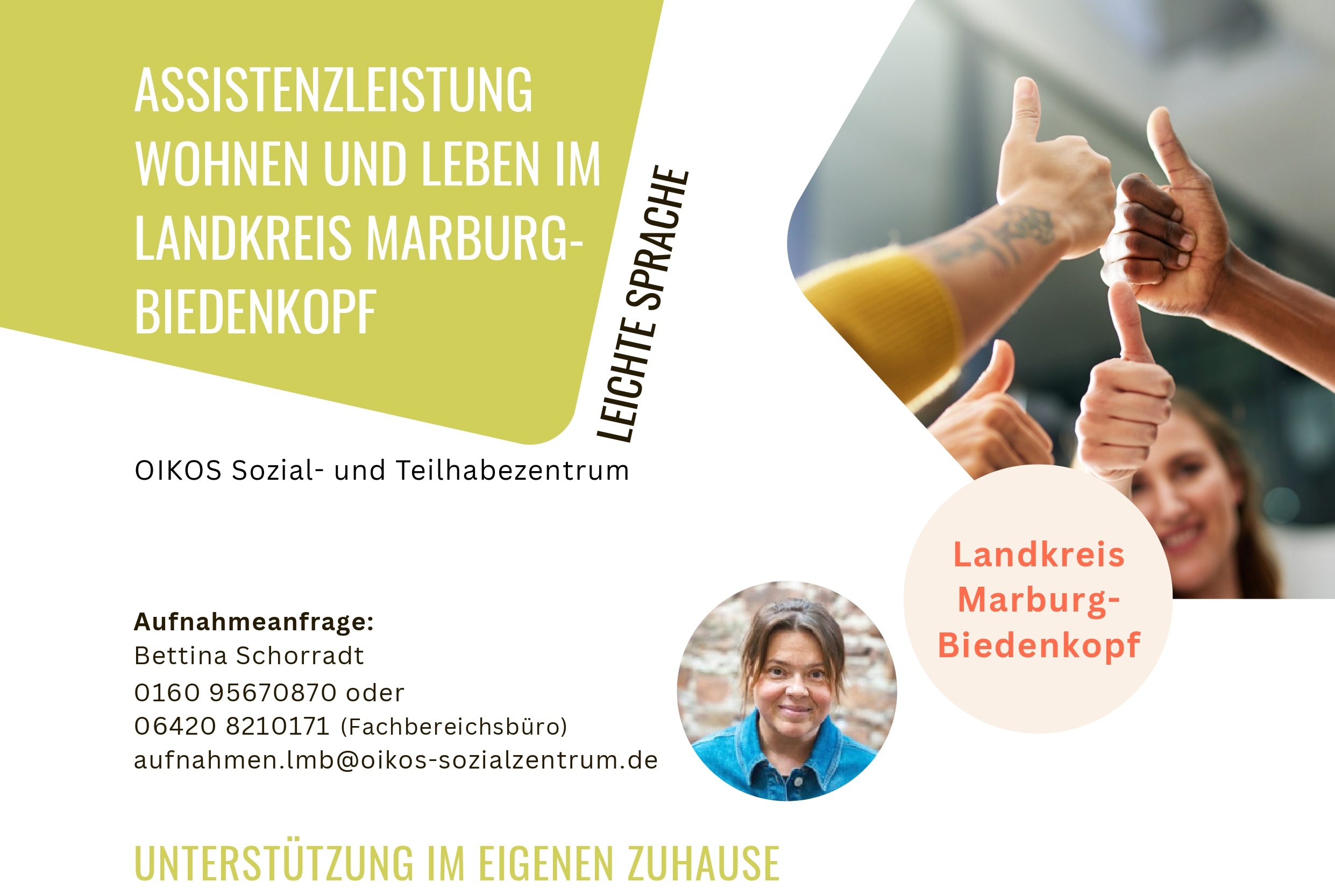 Bildausschnitt OnePager Angebot BeWo LMB
