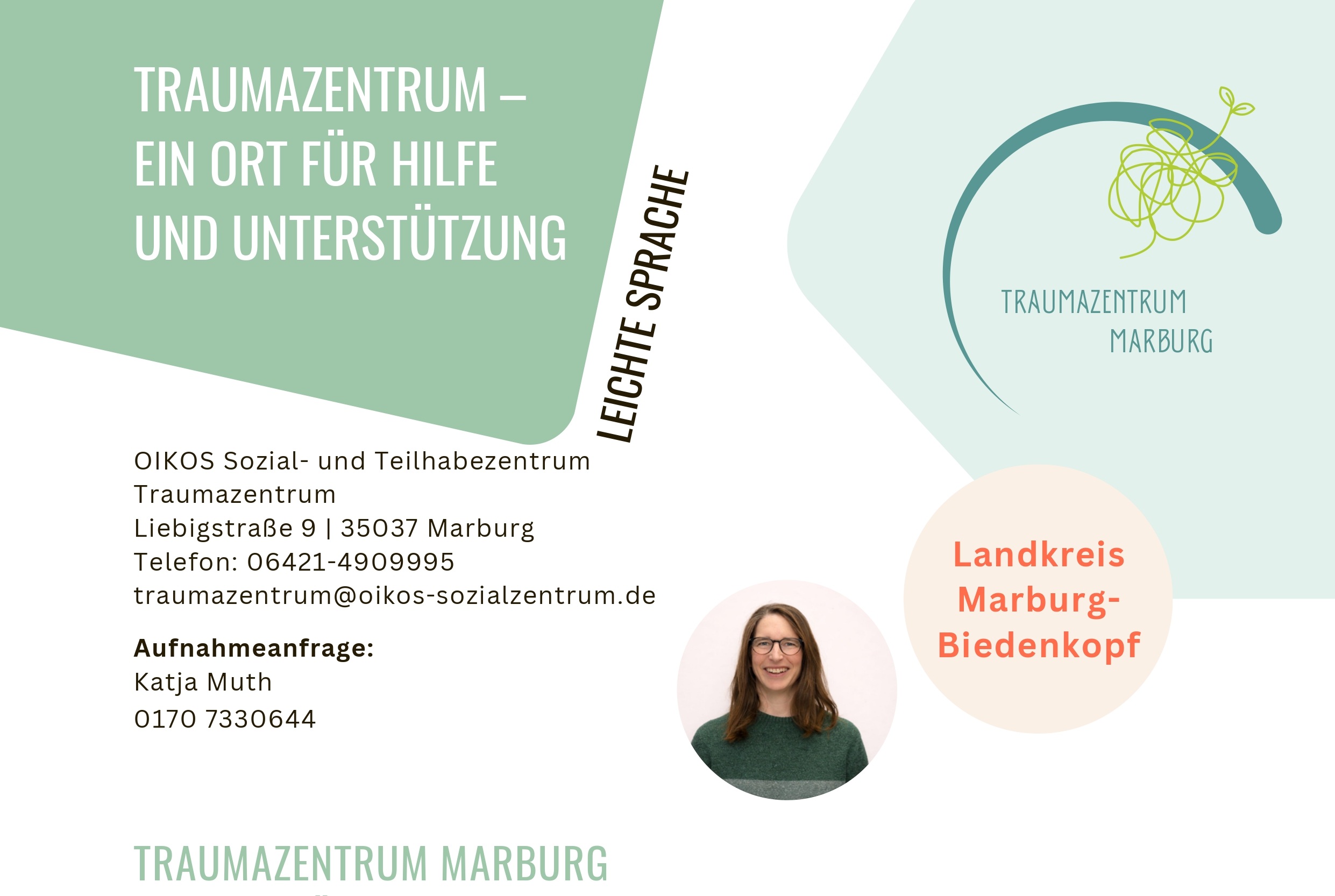 Bildausschnitt OnePager Angebot Traumazentrum